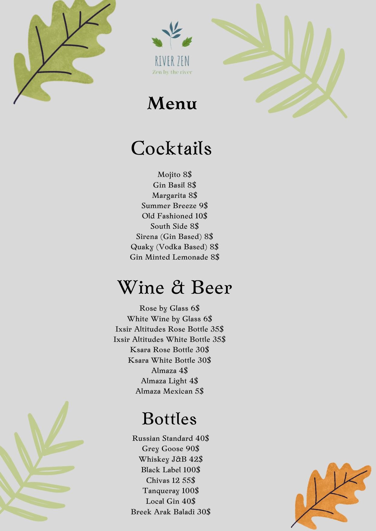 Menu page 4
