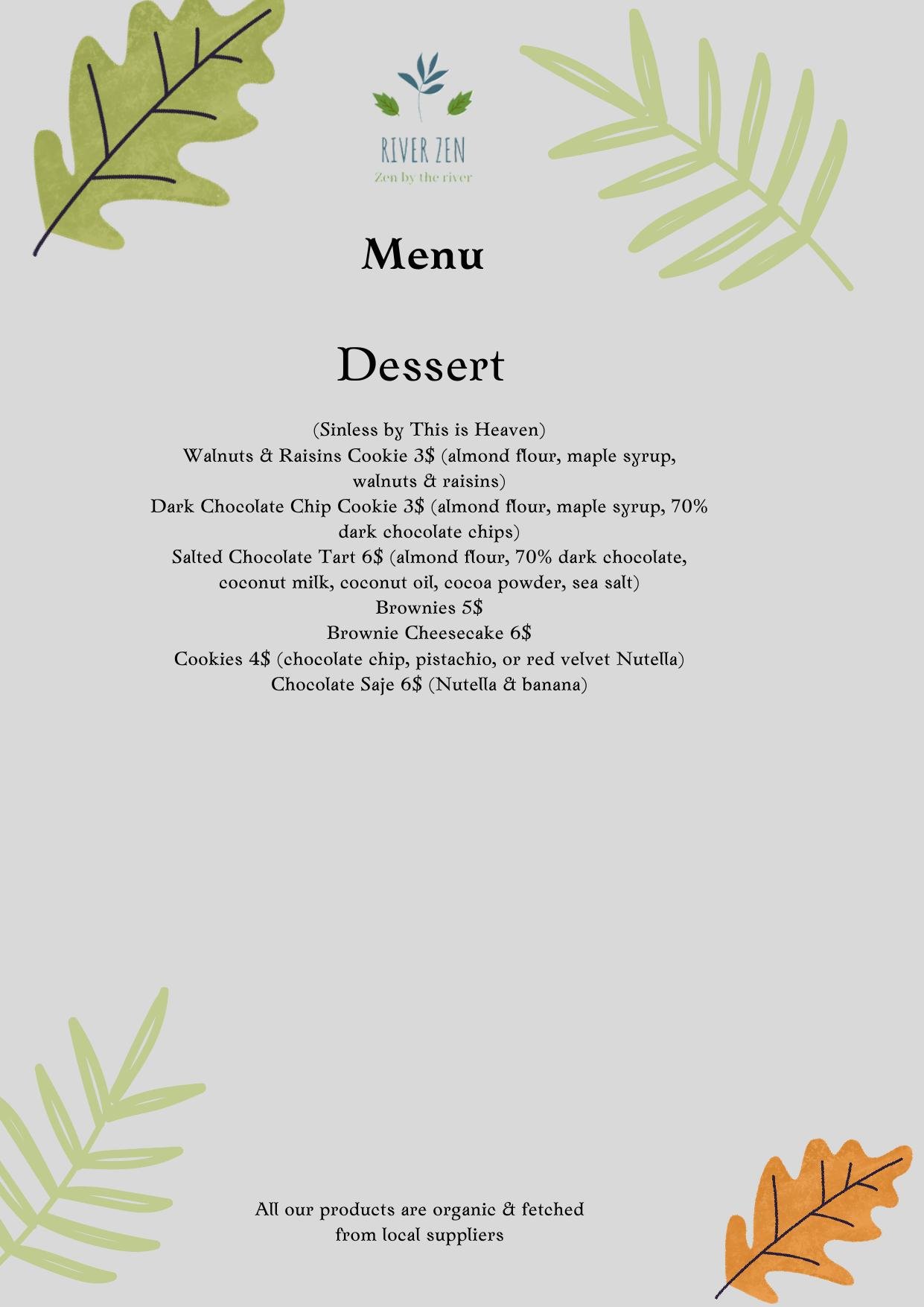 Menu page 5
